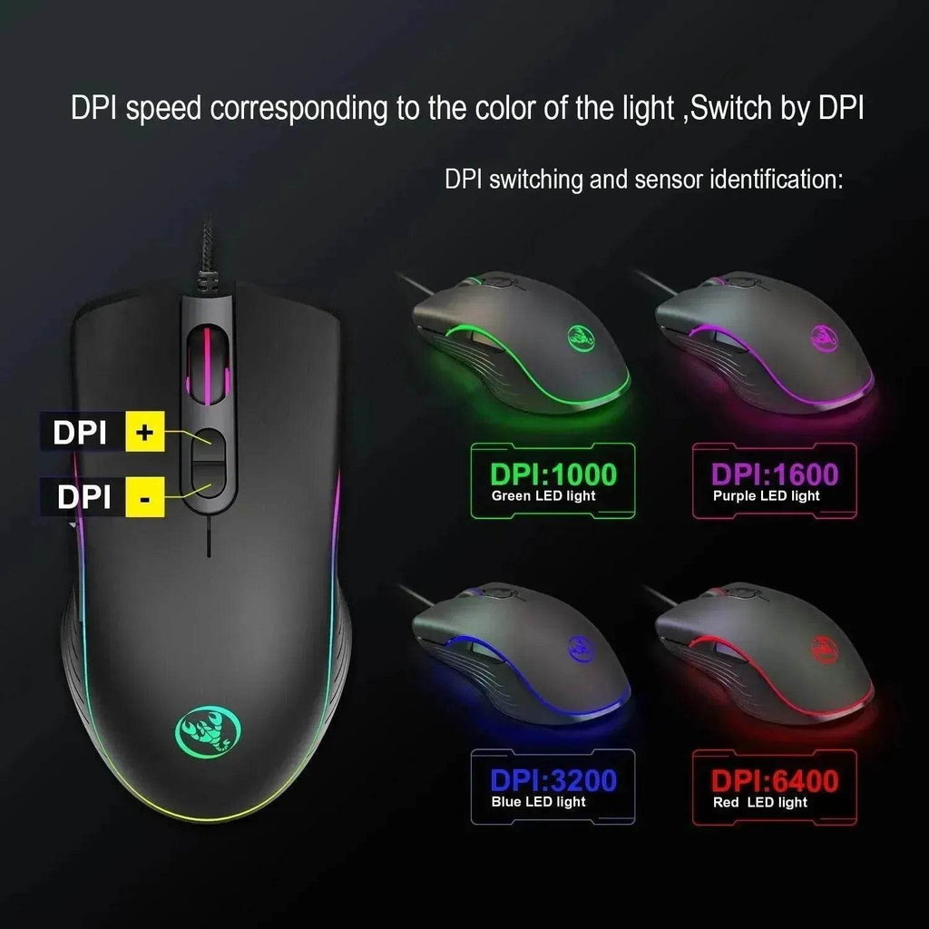 Glowing Gaming Mouse Gaming Wired Mouse