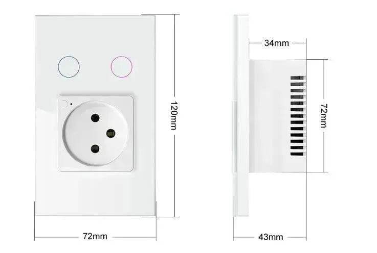 Graffiti Color Column Wall Timing Touch Lamp Socket Voice Control Intelligent