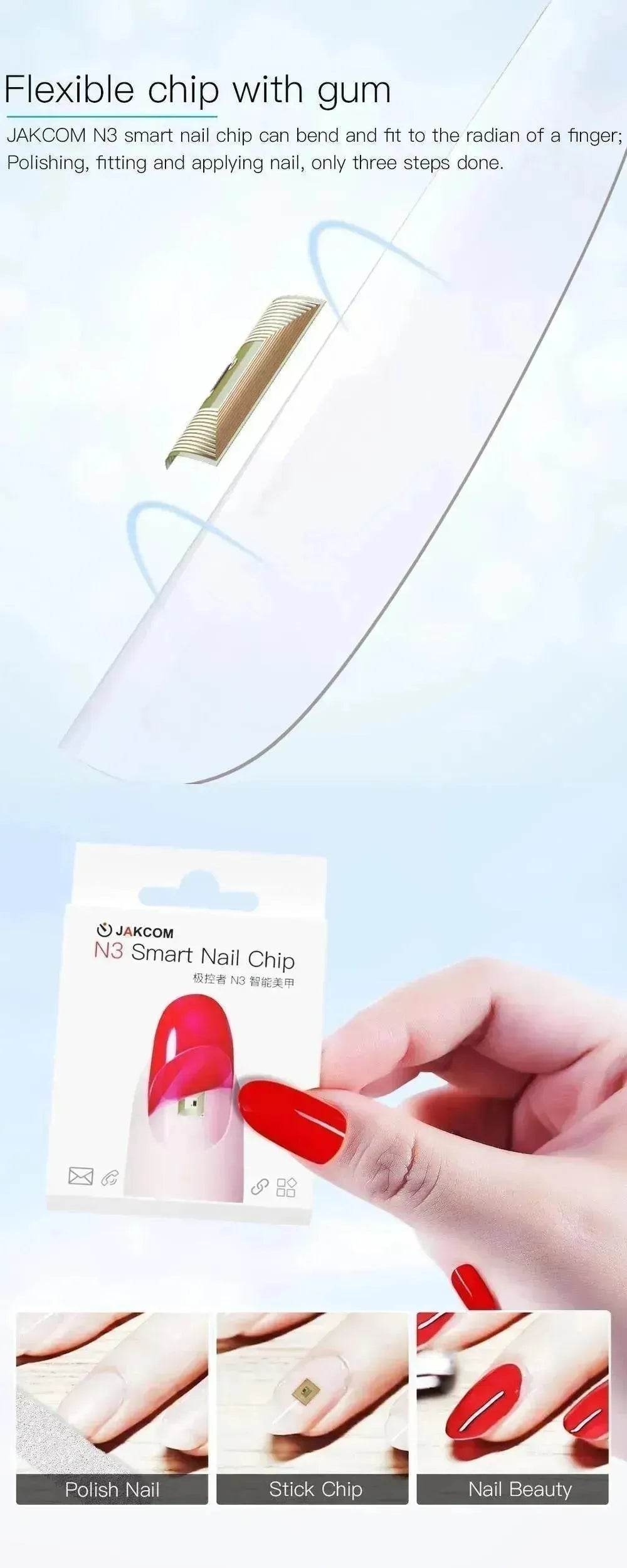 JAKCOM N3 Smart Wireless Sensor Nail Chip