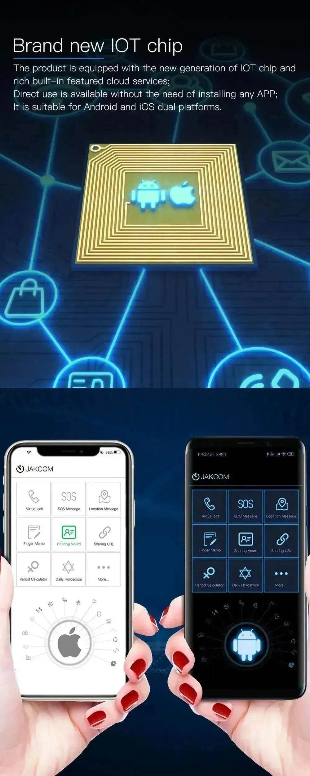 JAKCOM N3 Smart Wireless Sensor Nail Chip