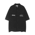 Letter Embroidered Workwear With Pocket Shirt