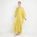 Loose Batwing Long Sleeve Abaya Dress for Arab Dubai Turkey Middle East Women