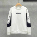 Loose Color Matching Round Neck Long Sleeve T-shirt Casual Top