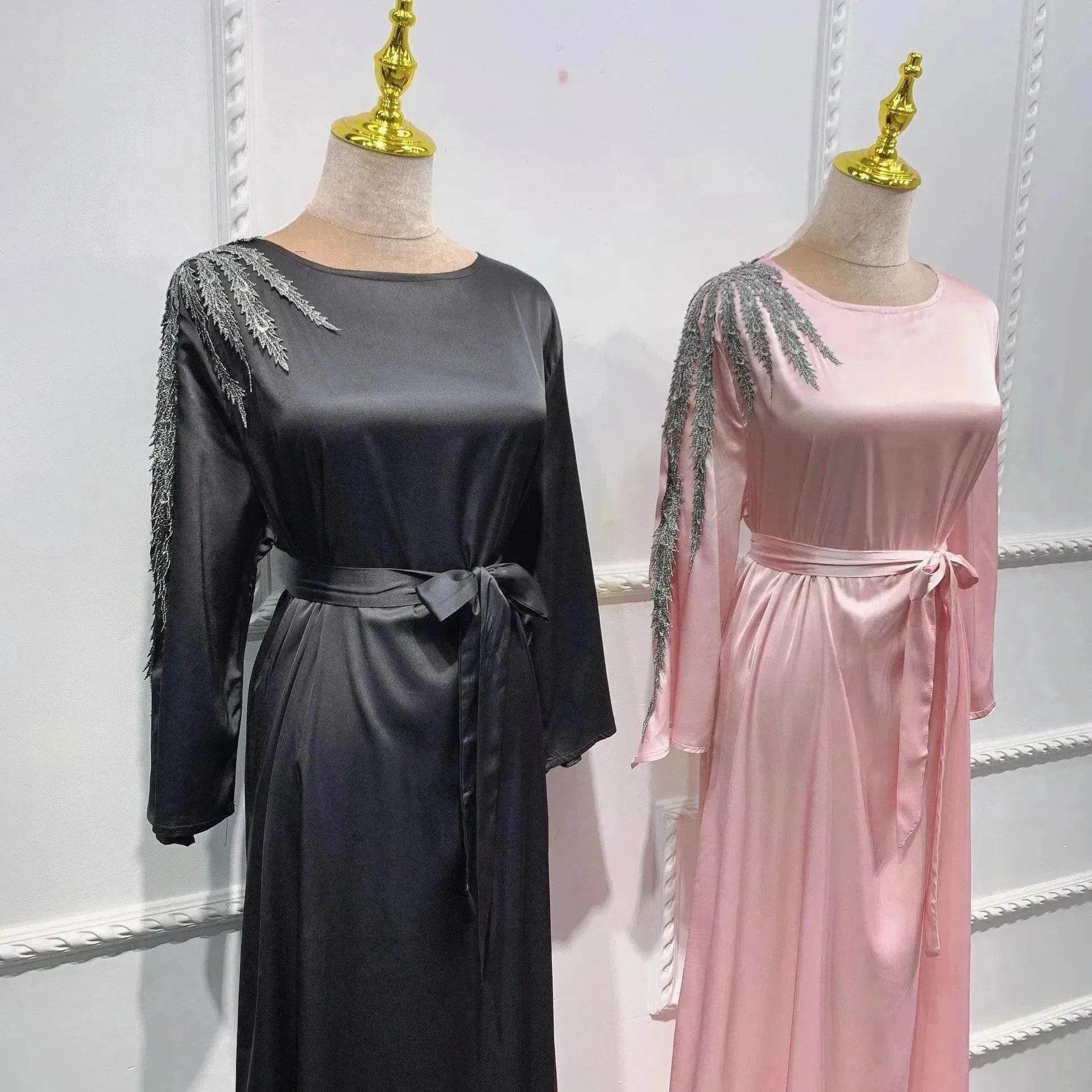 Loriya Exquisite Embroidery Sleeve Cardigan Women's Dress Evening Party Cocktail Party Dress