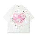 Love Heart Bow Tie Printed Short Sleeve