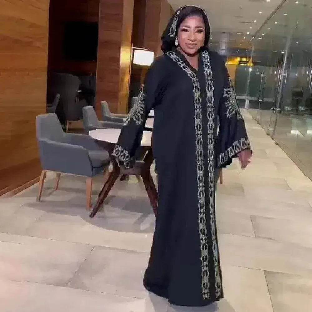 Luxurious Plain and Embroidered Turkey Abaya Dress