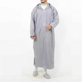 Fashionable and Elegant Men's Fashion Casual Hooded Shirt Arab  Robe Moroccan Men's Jalabiya
