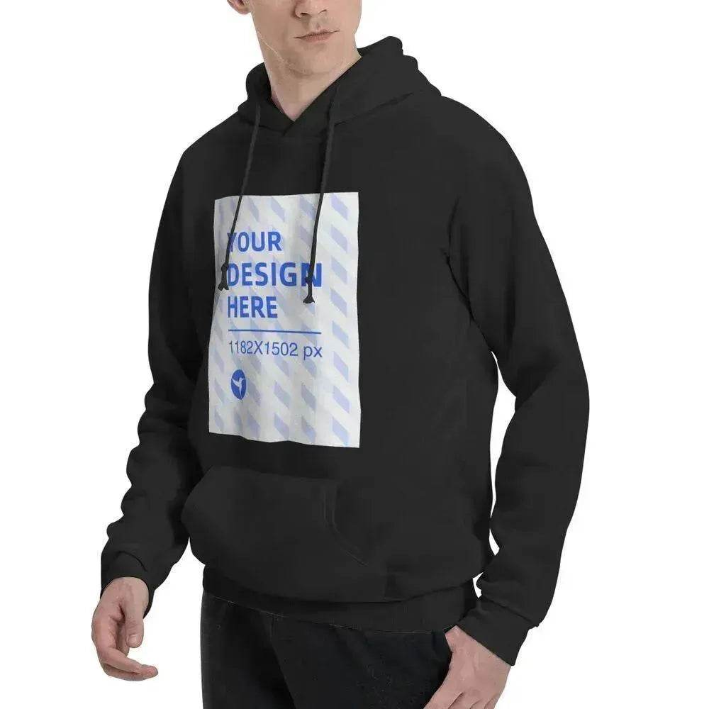 Men's Polyester Fleece Hooded Sweatshirt