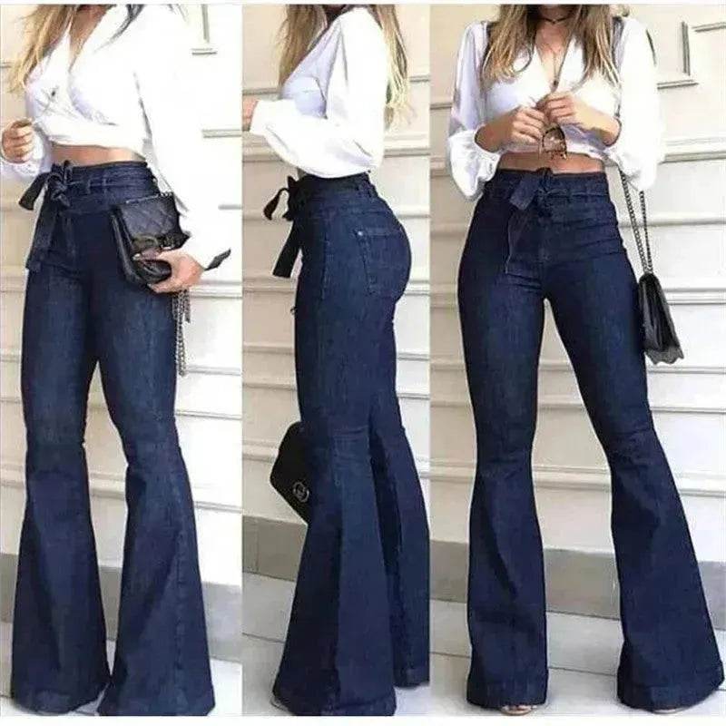 Women Wide Leg Denim Jeans High rise Wide leg bootcut Pants Trouser for Women