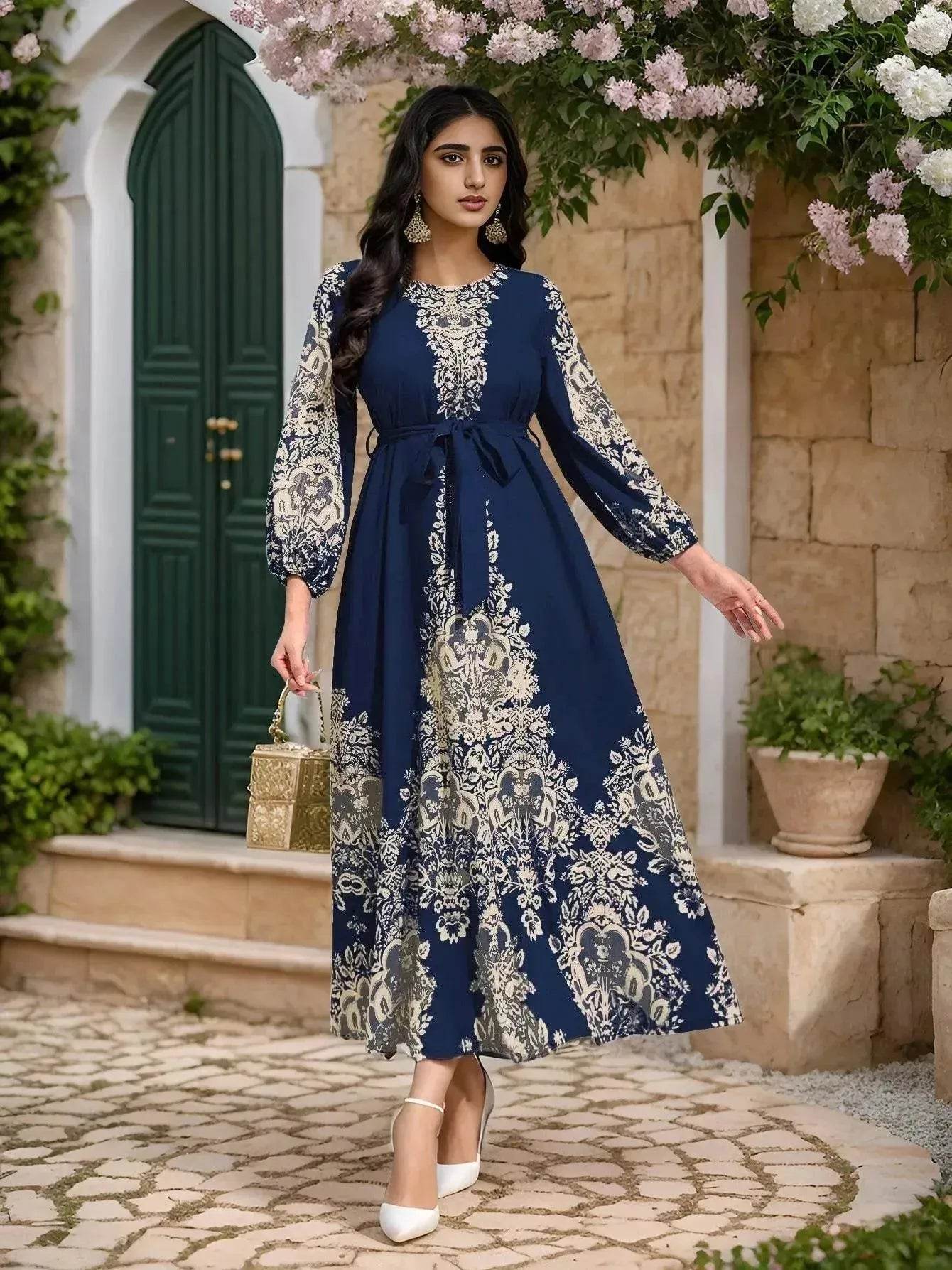 Middle East Arab Arab  Printed Dress