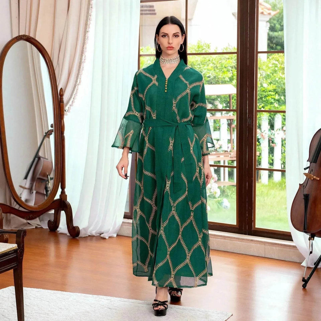 Middle East Arab  Temperament Gauze Dress