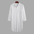 Fashionable and Elegant Middle Eastern Arab  Stand Collar Robe Moroccan Men's Jalabiya