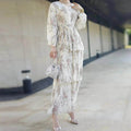 Modest Pleated Skirt Dress for Middle East Women