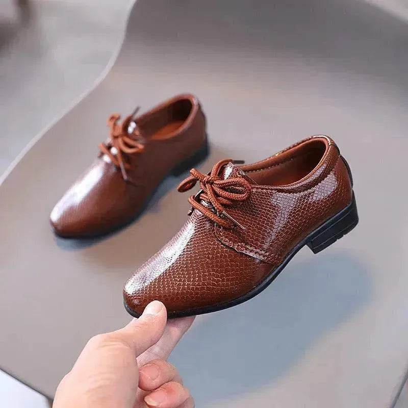 New British Style Lace-up Children's Shoes