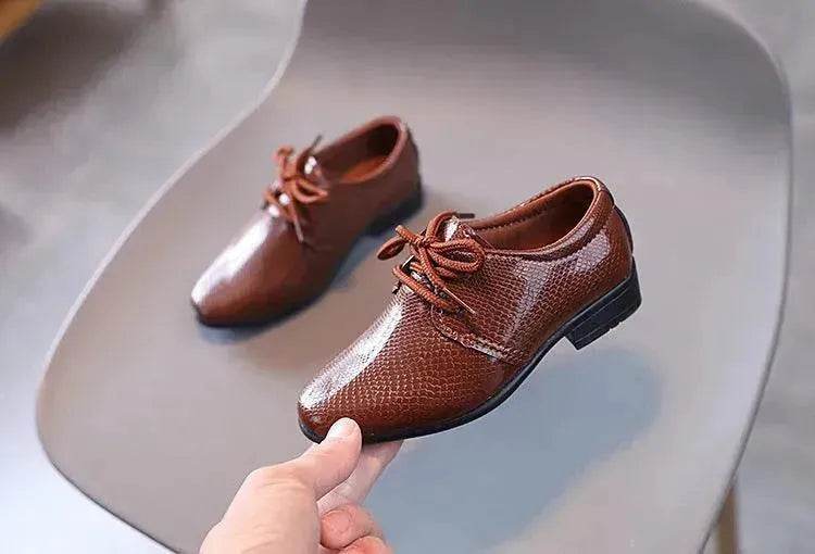 New British Style Lace-up Children's Shoes