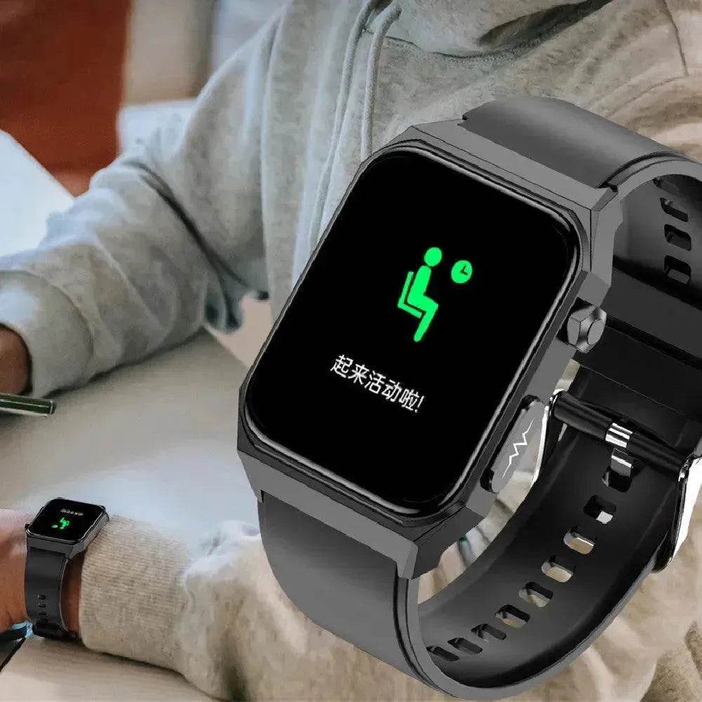 E530 Blood Glucose Smart Watch with ECG – Heart Rate, Blood Pressure, Blood Oxygen & Body Temperature Monitor