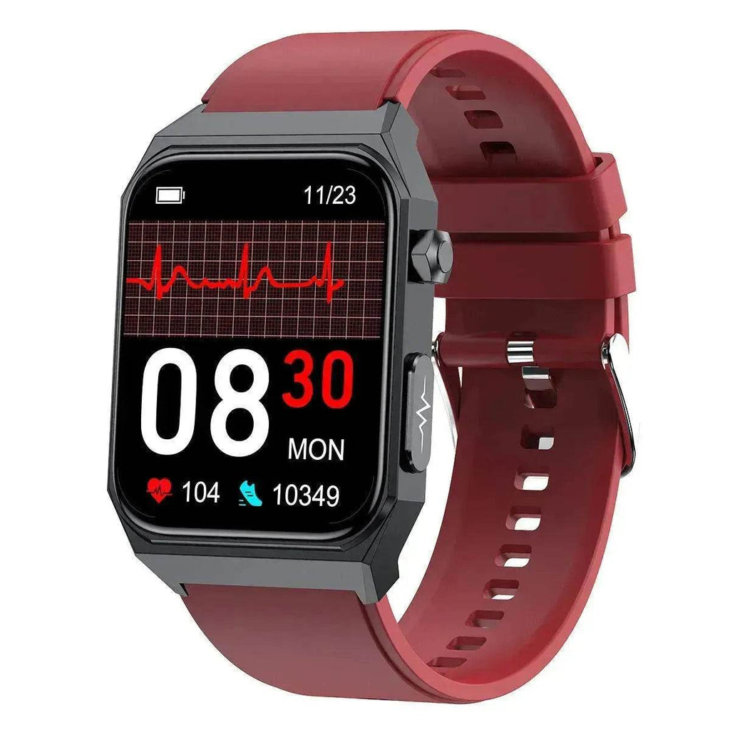 E530 Blood Glucose Smart Watch with ECG – Heart Rate, Blood Pressure, Blood Oxygen & Body Temperature Monitor