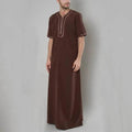 Fashionable and Elegant New Loose Men's Casual Arab  Robe Moroccan Men's Jalabiya