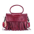 Retro women's messenger Cattle Leather Handbag