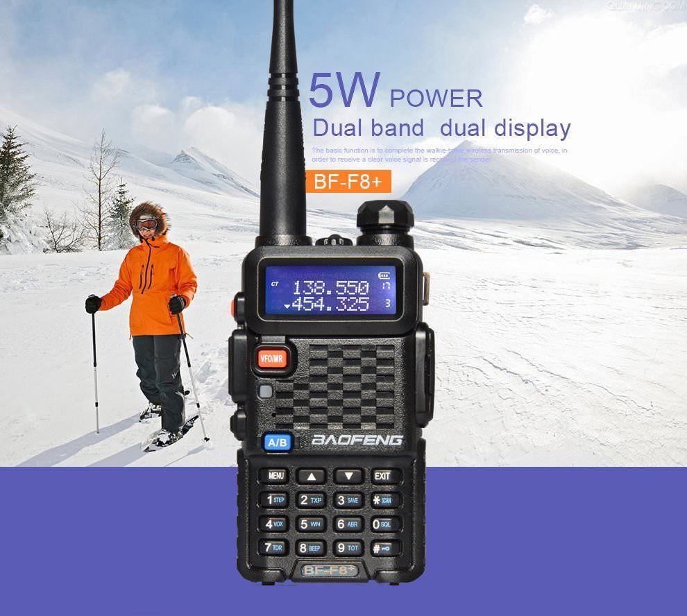 Baofeng bf-f8+ vhf/uhf ham radio fm two way radio