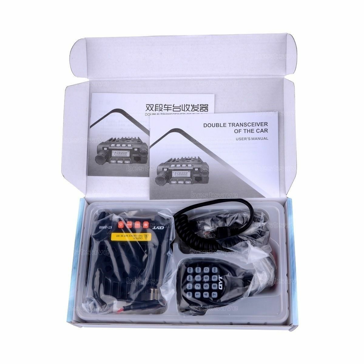 QYT kt-8900 dual-band vhf uhf car/truck ham mobile transceiver two way radio new(antenna not included)
