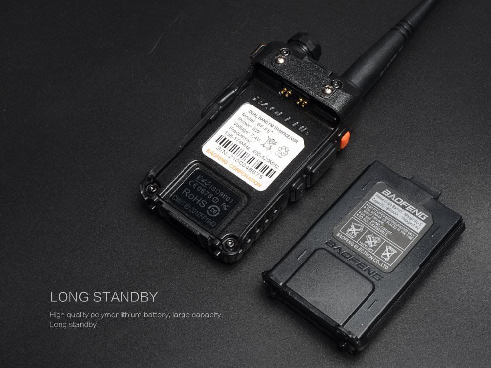 Baofeng bf-f8+ vhf/uhf ham radio fm two way radio