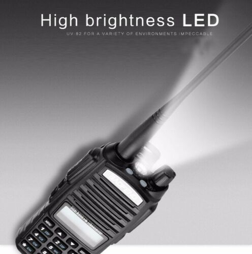 Baofeng UV-82 8 watt vhf/uhf dual ptt band fm ham walkie talkie two-way radio transceiver
