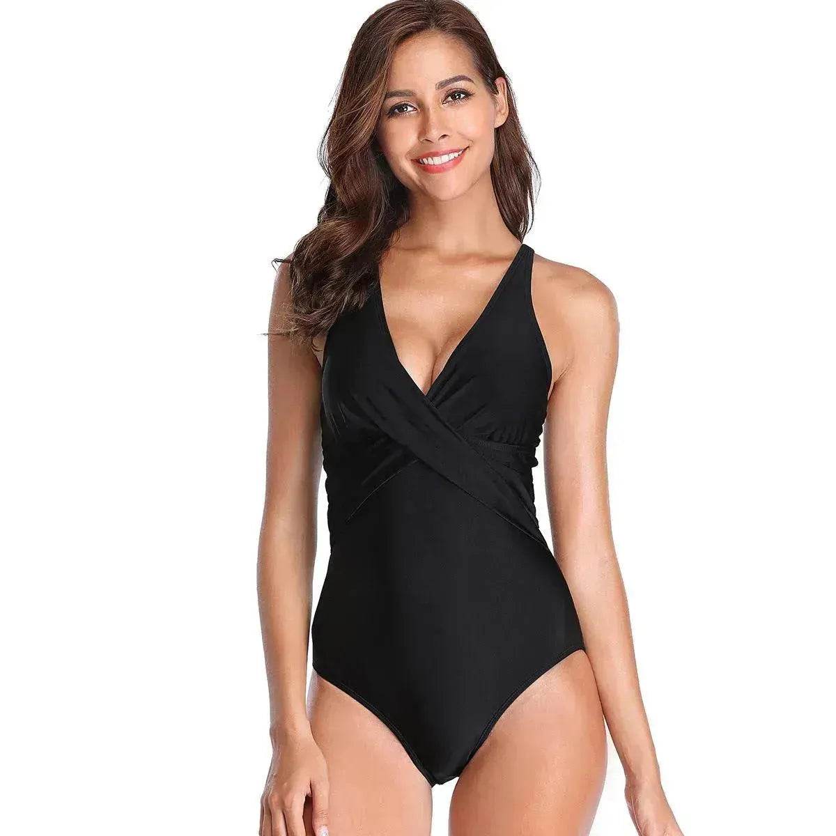 Charming Solid color One Piece Swimsuit Women Swimwear Bodysuit Swimsuit Female Push Up Monokini High Waist Bathing Suits Beach Wear