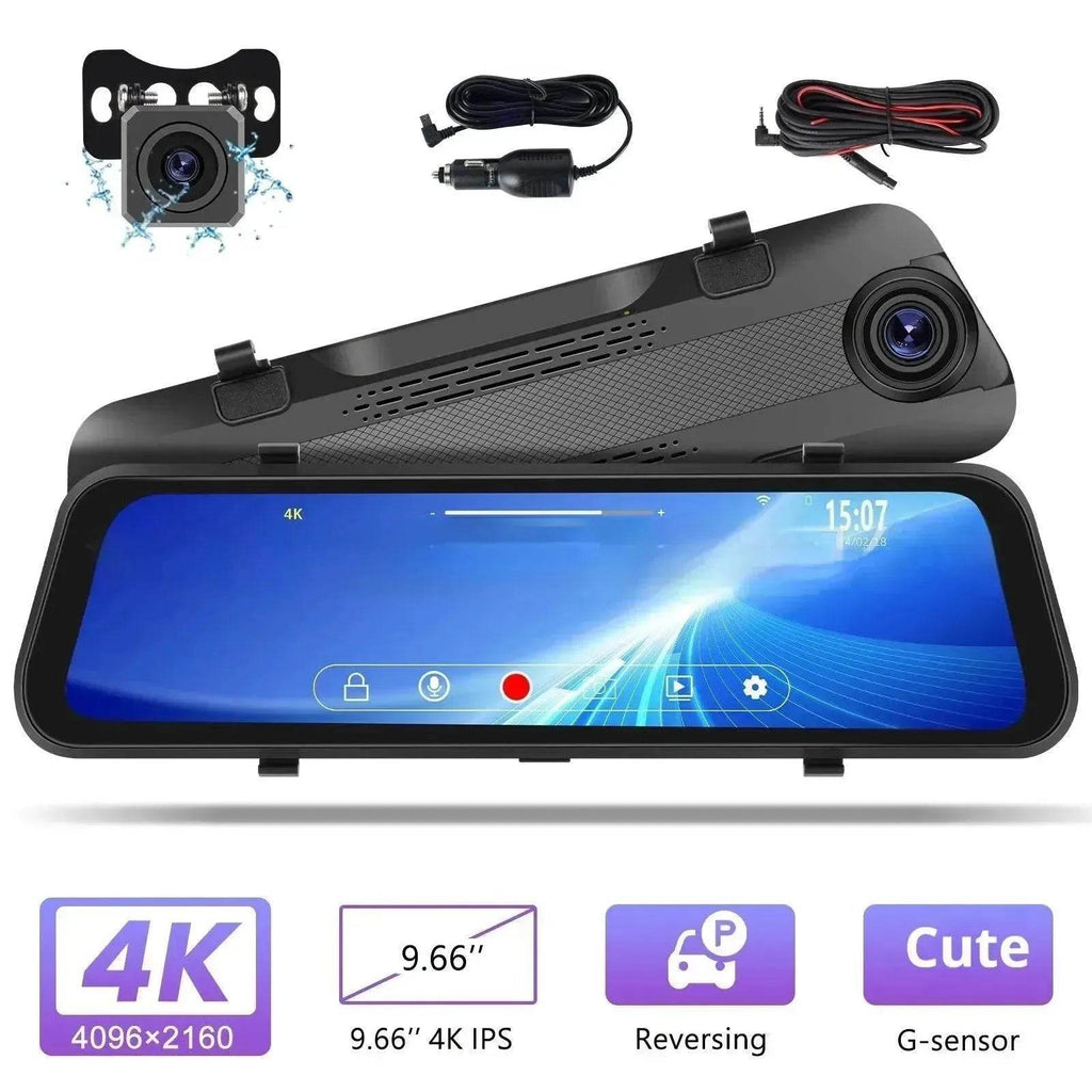 Smart Streaming Media Touch HD Built-in Front  HD Resolution Rear Mirror  LCD Screen Camera
