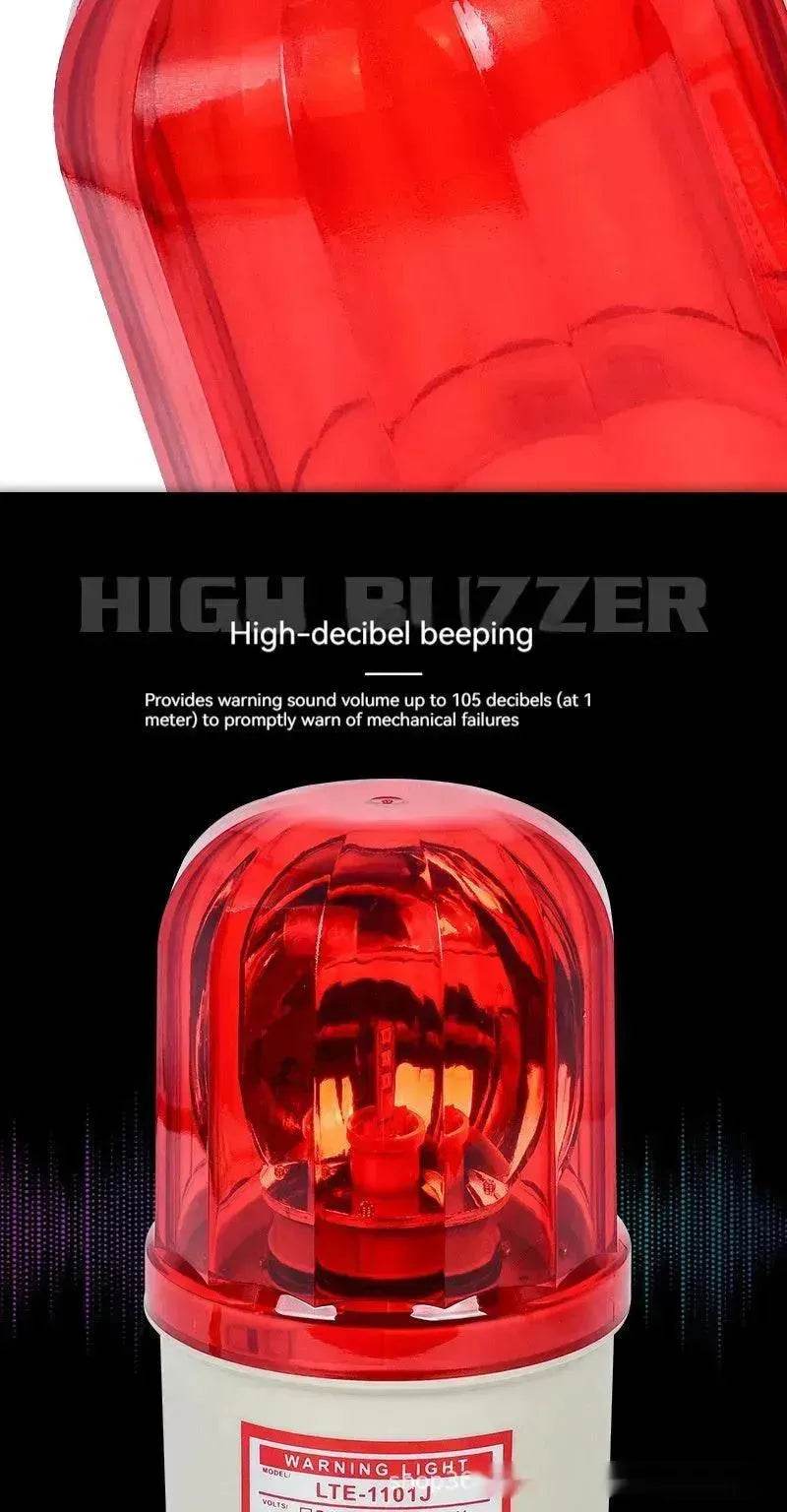 Smart Warning Light LTE-1101J Sound And Light Alarm Rotation for Factories, Workshops, Machine tools, Security rooms, and Traffics.