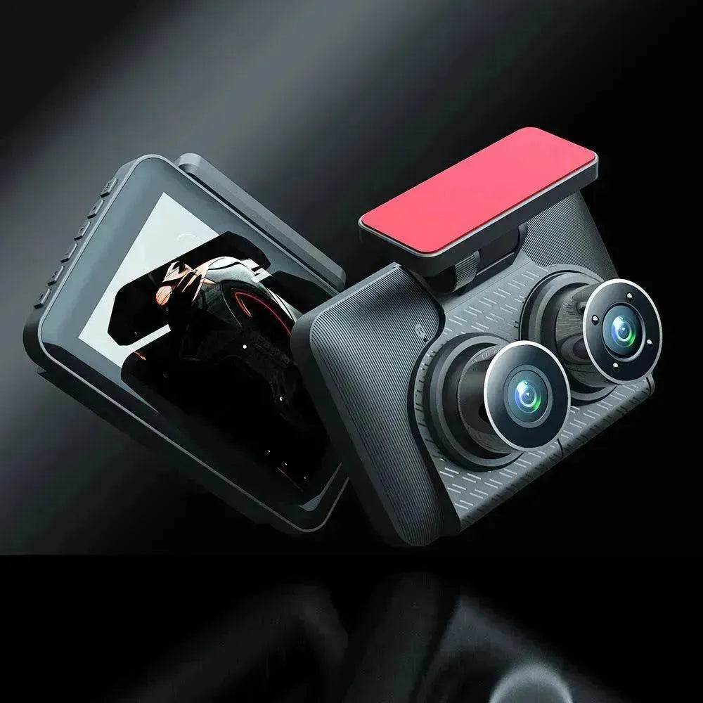 Smart WDR AND HDR 4 Inch Dashcam HD 1080P Infrared Night Vision Camera, 170 wide angle with reverse image Motion detection, Loop video, front and back video function suitable for your car and house.
