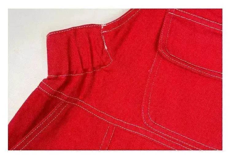 Women's Denim Overall – High Waist Loose Straight Leg Suspender Bib Overall