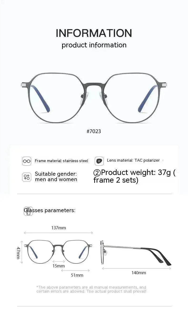 Three-in-One Polarized Sunglasses with Magnetic Suction