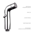 Toilet Spray Cleaner Stainless Steel Toilet Companion, Button Water Stop, Dual Function.