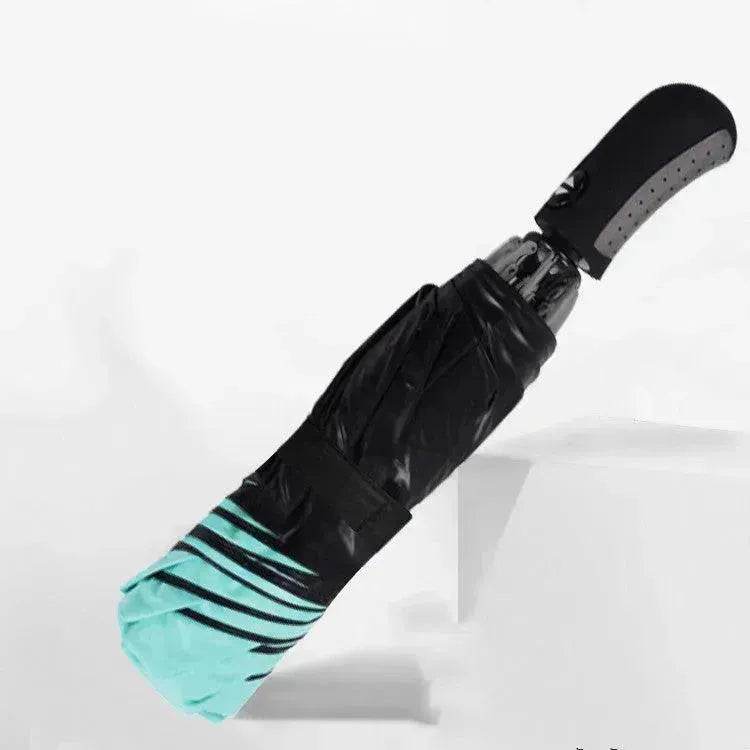 Tri-fold reverse umbrella sun-shading semi-shading automatic umbrella