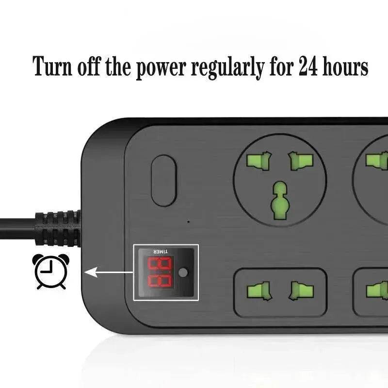 USB Power Strip Smart British Plug Multi-function Power Surge