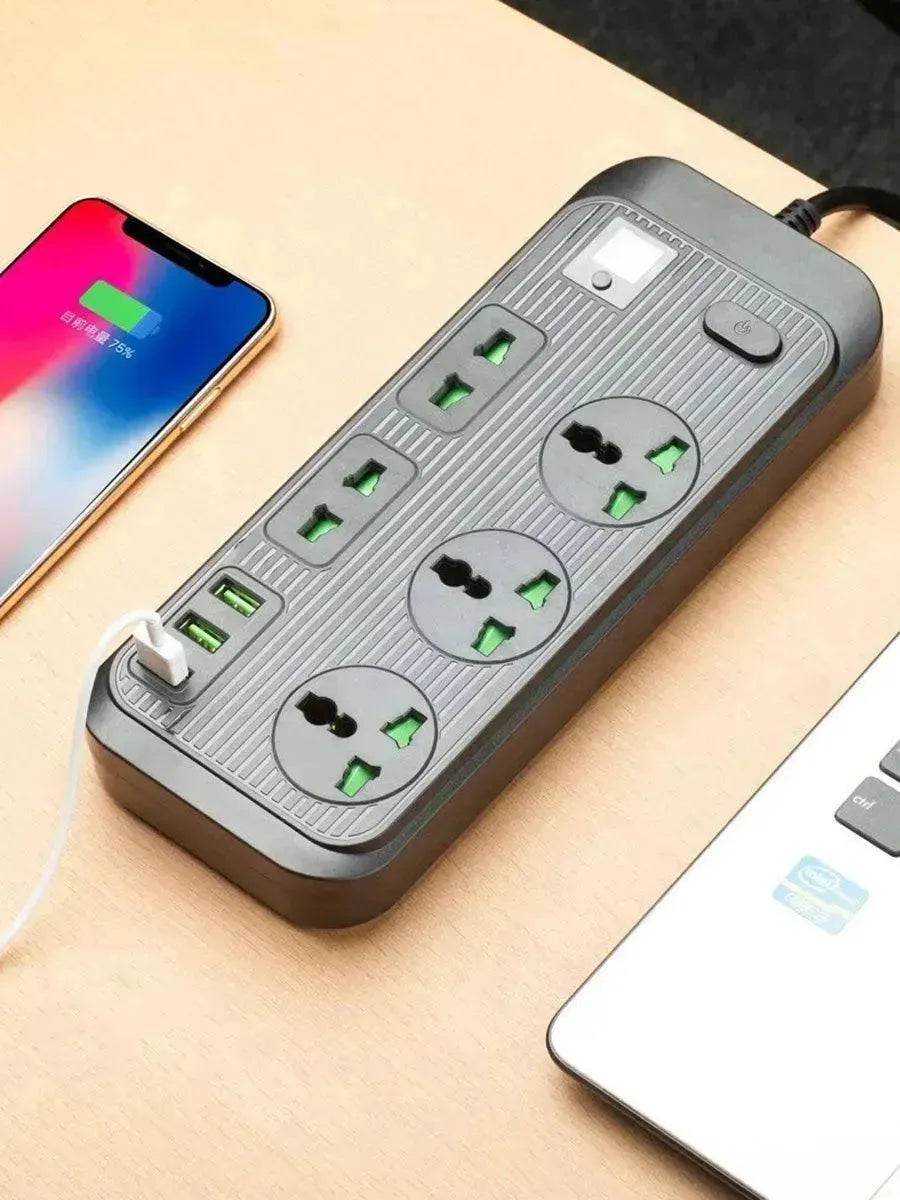 USB Power Strip Smart British Plug Multi-function Power Surge