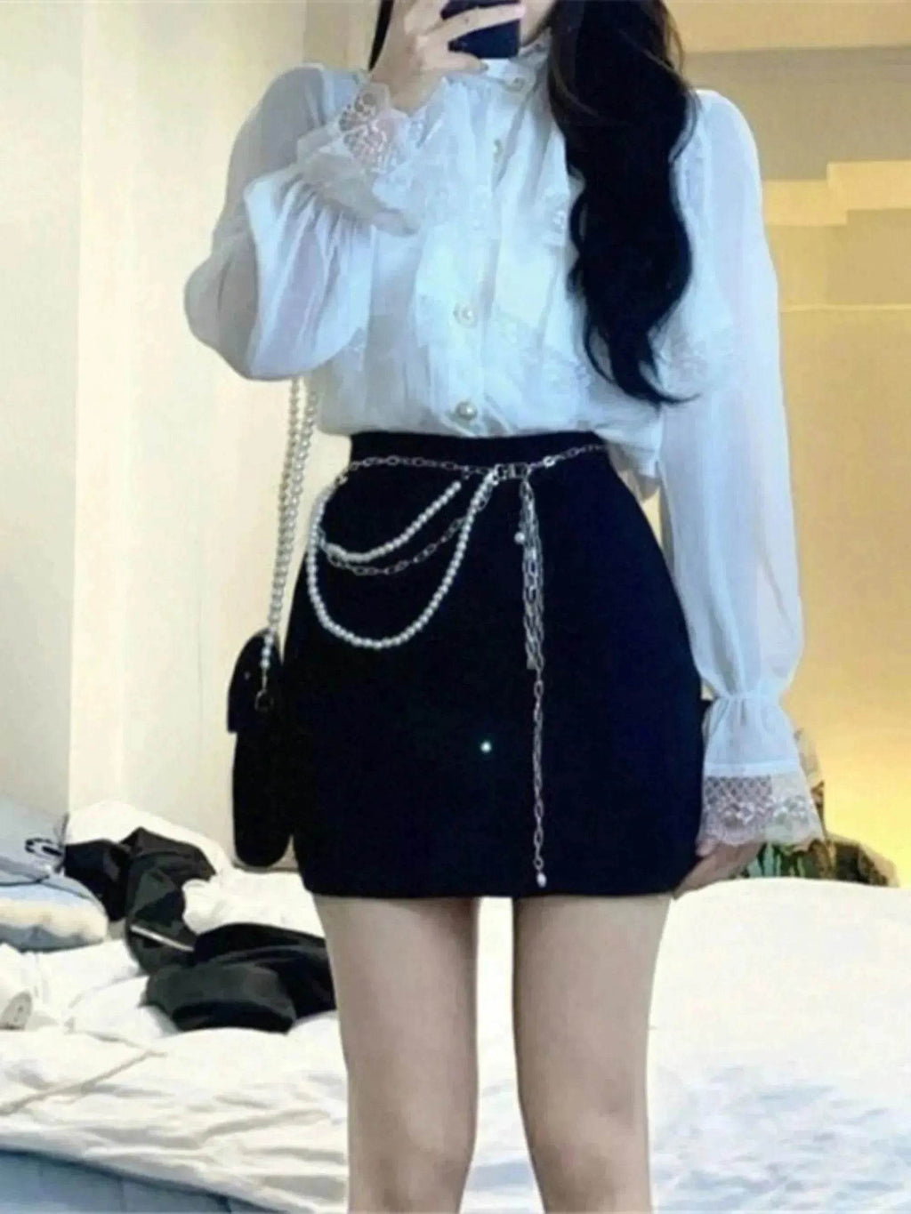 Western Style Ruffled Top For Women