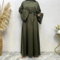 Women's Lace Up Satin Arab  Dress