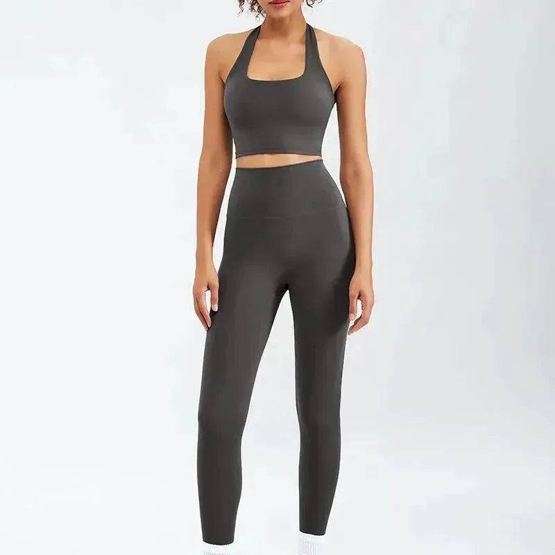 Women Yoga Zipper Long-sleeved Gym Exercise Fitness Suit